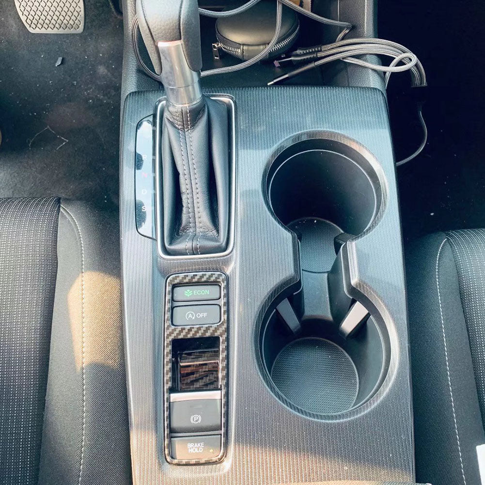 Fit For Honda New Civic 2022 Sedan Interior Center Console Dashboard Panel Electrical Parking Brake Cover Trim