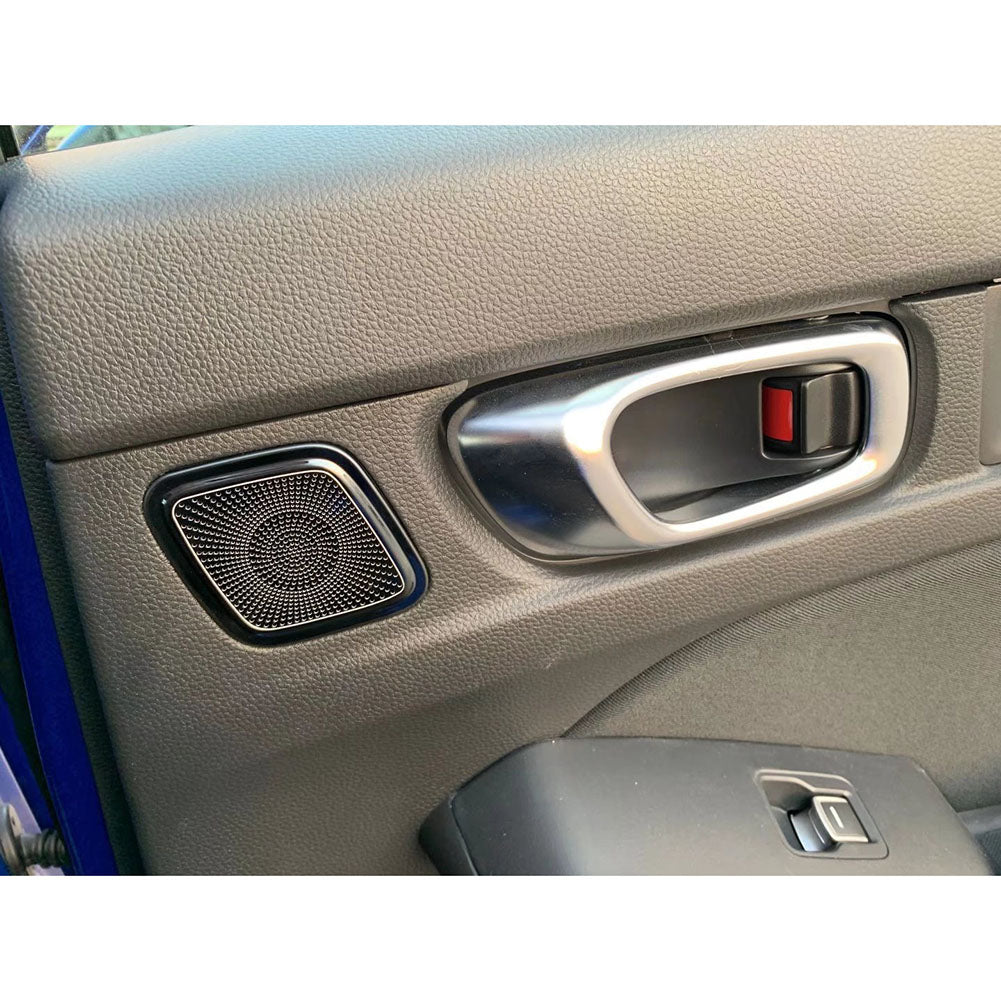 Fit For Honda New Civic 2022 Sedan Interior Rear Door Sound Speaker Cover Trims