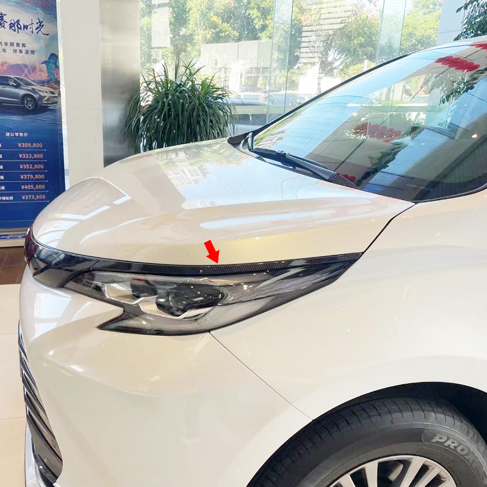 For Toyota Sienna 2021 2022 2023 Grill Headlight Front Light Eyelid Molding Cover Trims