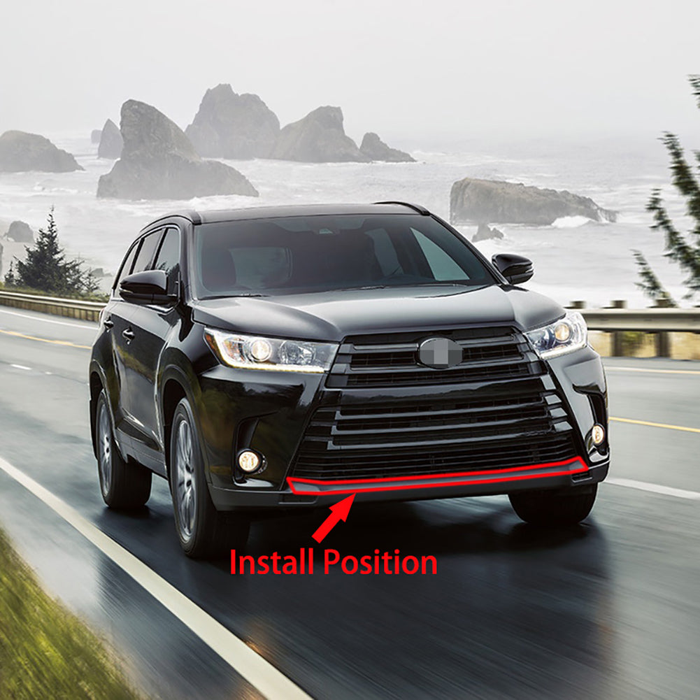 Fit For Toyota New Highlander 2018 2019 Front Grill Bumper Protector Guard Cover Trim