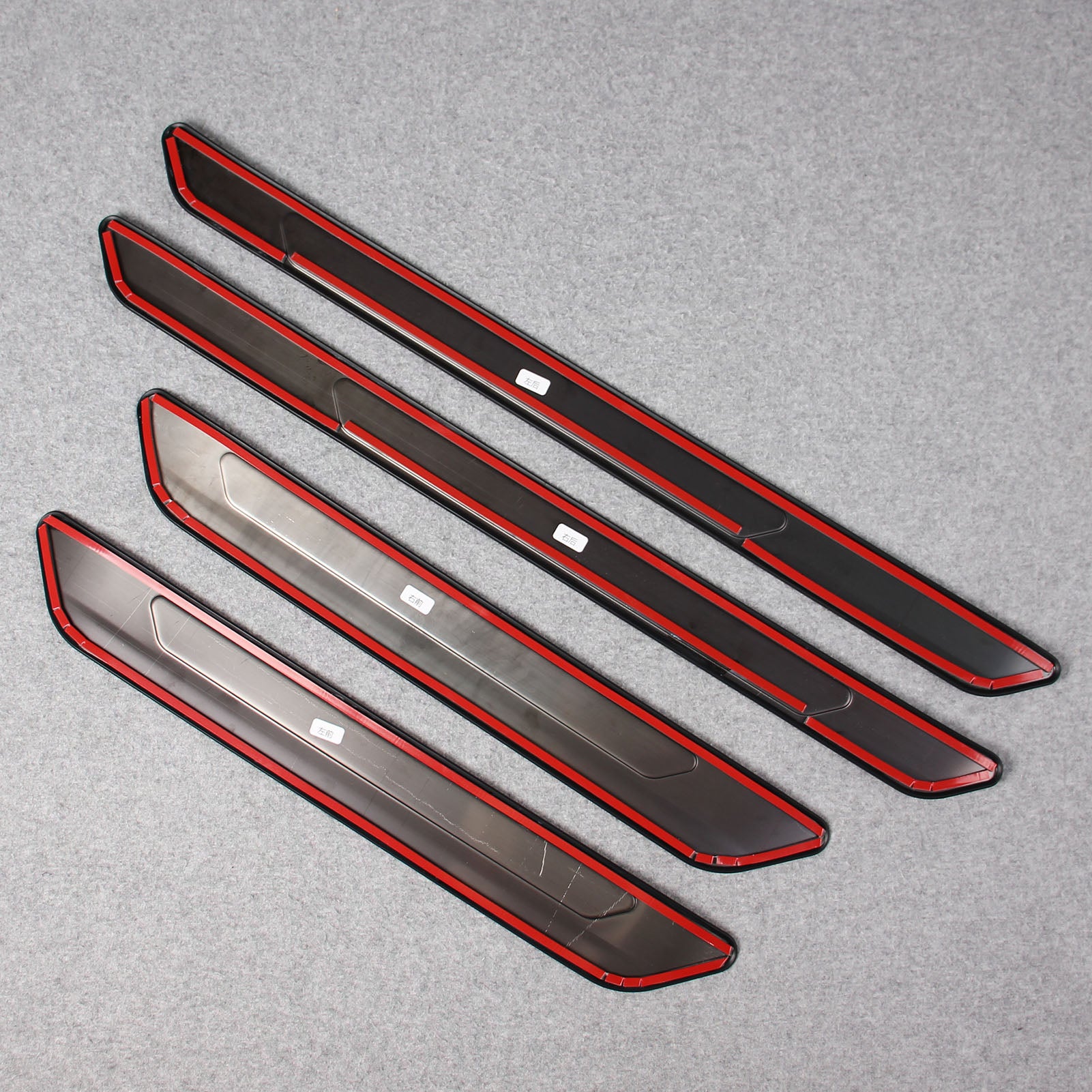 Fit for Toyota 2021 2022 Sienna Outside Door Sill Scuff Plate Guard Cover Trim Stainless Steel