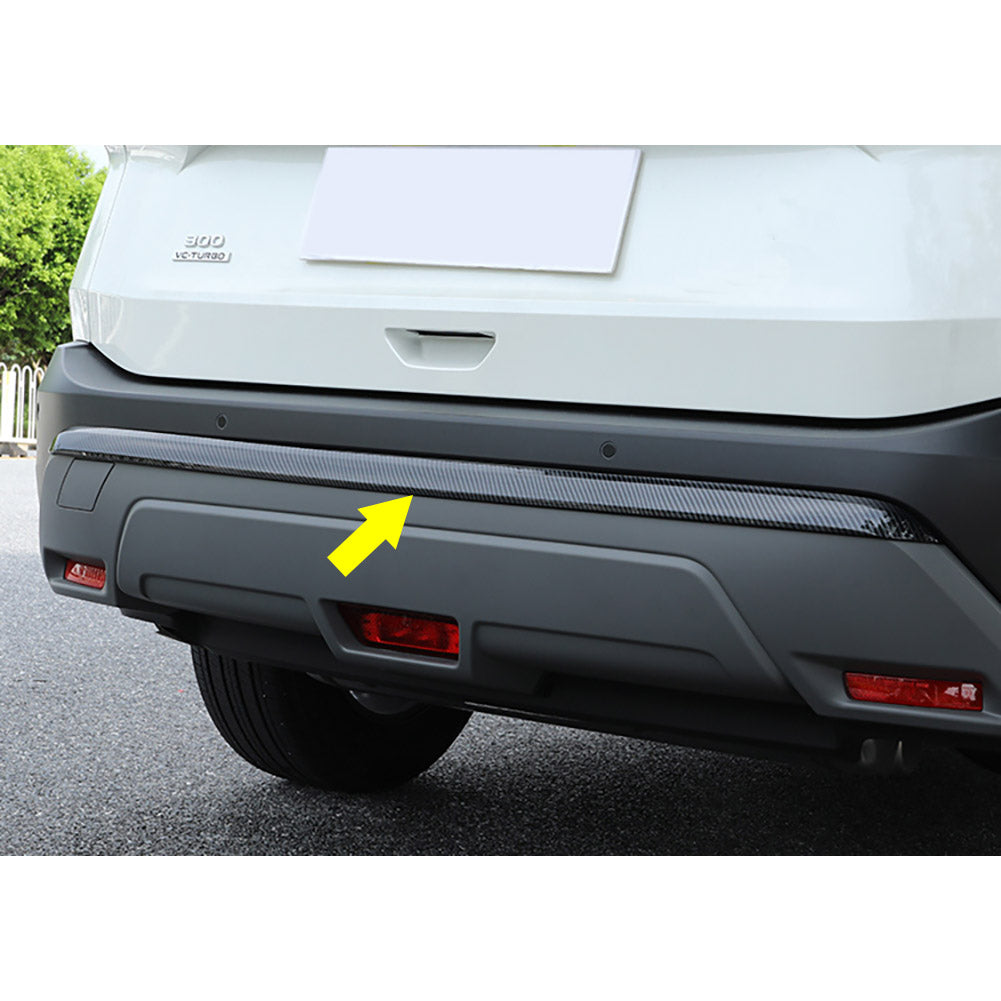 Fit for Nissan Rogue 2021 S SV SL Chrome Rear Bumper Trunk Lid Moulding Guard Cover Trim ABS