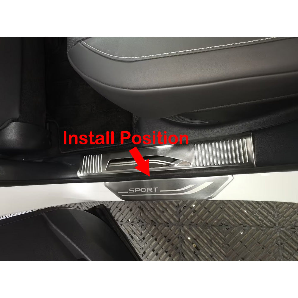 Fit for Lexus New RX RX350 RX350h RX500h F Sport 2023 Outside Door Sill Scuff Plate Guard Cover Trim