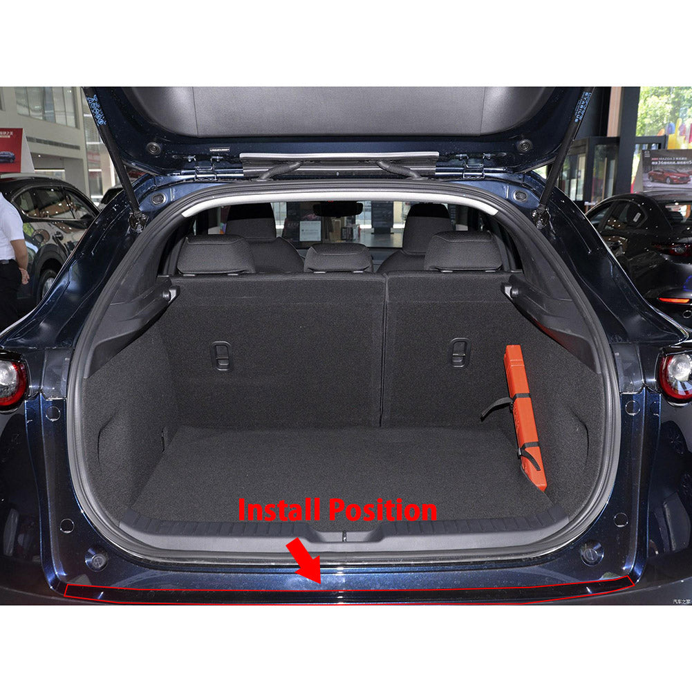 Fit for Mazda CX-30 CX30 2020 2021 2022 Rear Outside Bumper Sill Plate Guard Cover Trim Stainless Steel