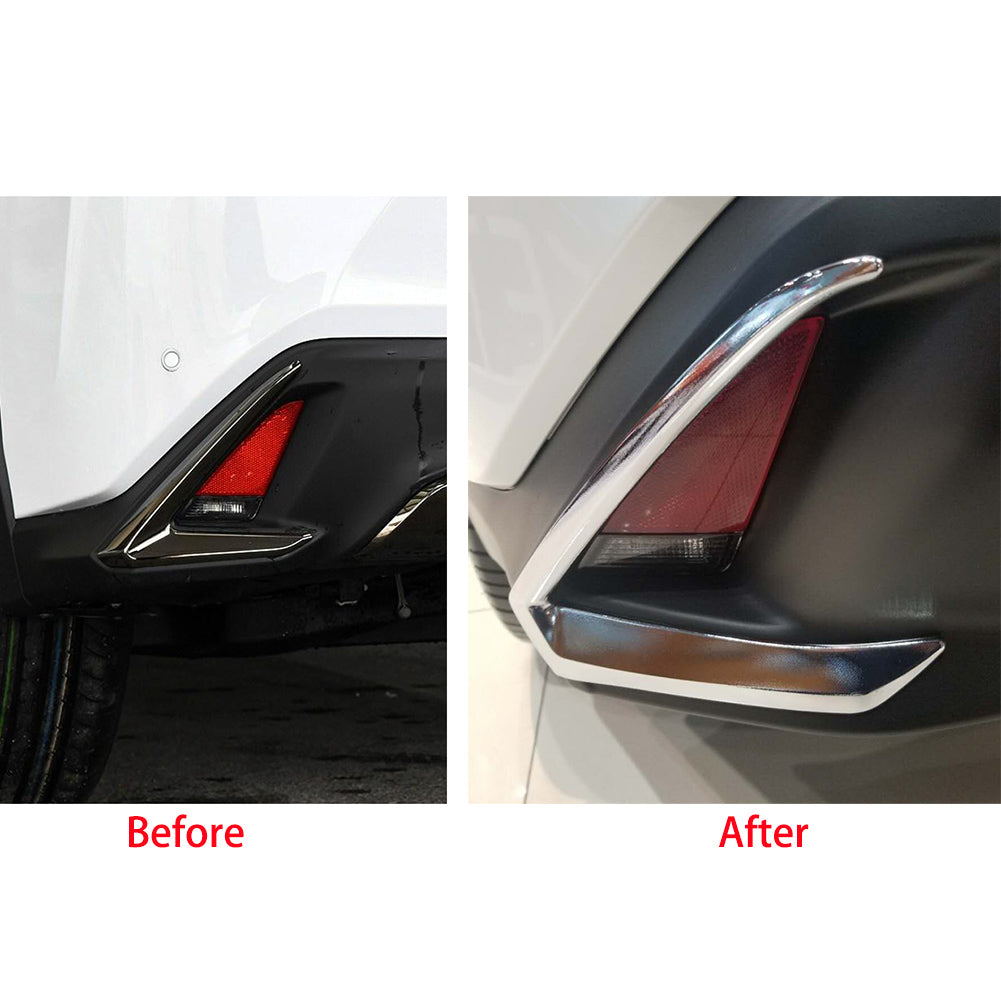Fit for Lexus UX 200 250h UX200 UX250h 2019 2020 2021 2022 Chrome Rear Fog Light Lamp Cover Trims