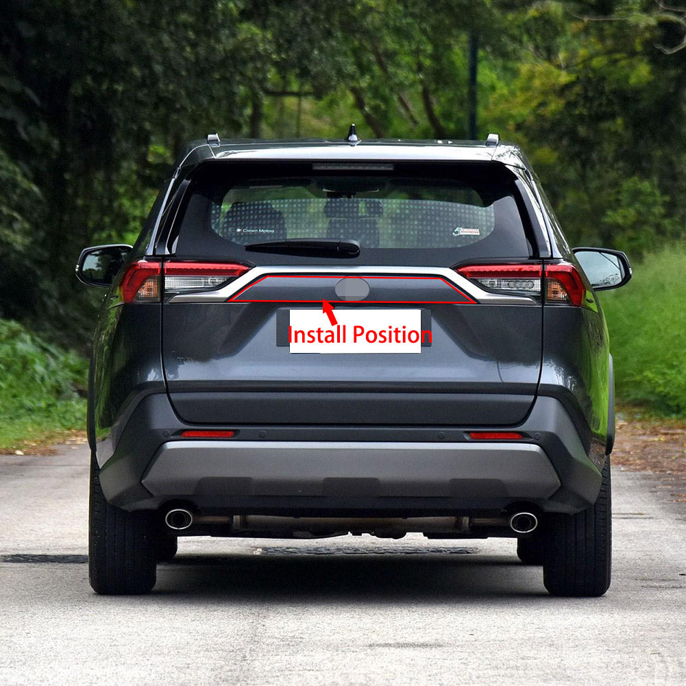 Fit for Toyota New RAV4 2019 2020 2021 Rear Trunk Lid Molding Trim ABS