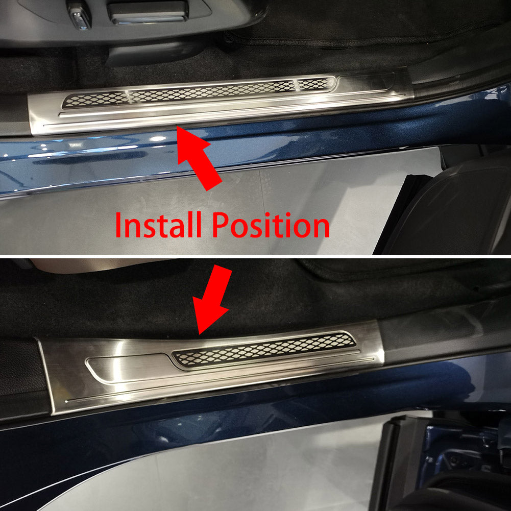 For Honda New CRV CR-V 2023 Inside Door Sill Scuff Plate Guard Cover Trims