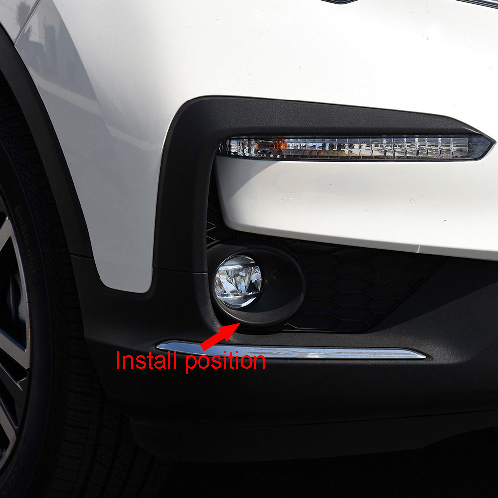 Fit for Honda Pilot 2019 2020 2021 Chrome Front Fog Light Lamp Cover Ring