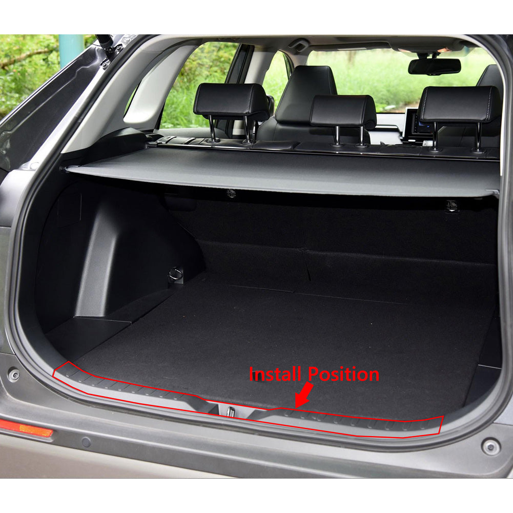 Fit for Toyota New RAV4 2019 2020 2021 2022 Rear Interior Bumper Sill Plate Guard Cover Trim Stainless Steel - beautost