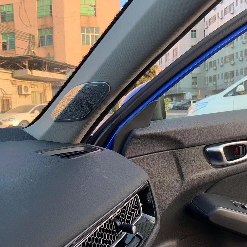 Fit Honda New Civic 2022 Sedan ABS Interior Tweeter Sound Speaker Cover Trim