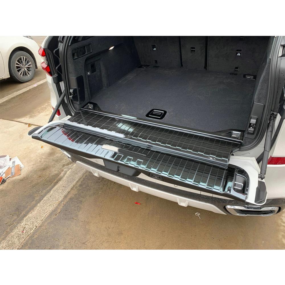 Fit for BMW 2019 2020 2021 New X5 G05 Rear Inside Bumper Sill Plate Guard Cover Trim Stainless Steel
