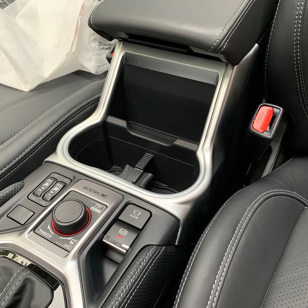 Fit for Subaru Forester 2019 2020 2021 2022 Front Console Cup Holder Trim ABS