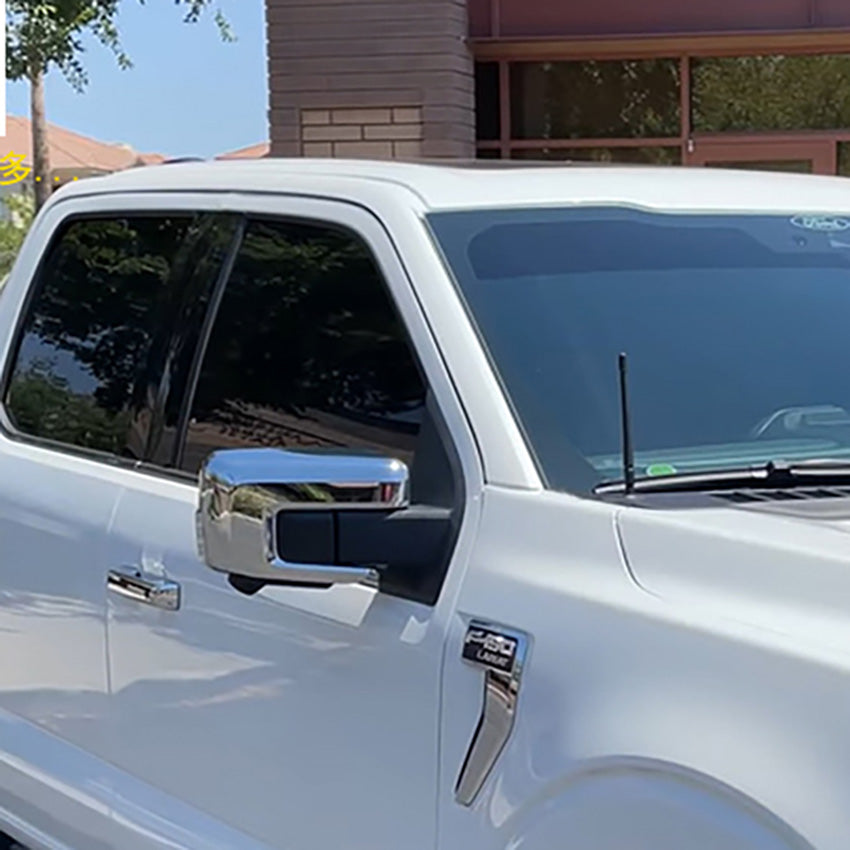 Fit for Ford New F-150 2021 F150 Rear View Mirror Side Molding Guard Cover Trims ABS