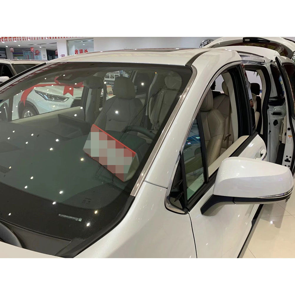 Fit for Toyota 2021 2022 Sienna Windshield Side Beveled Window Cover Trim Stainless Steel