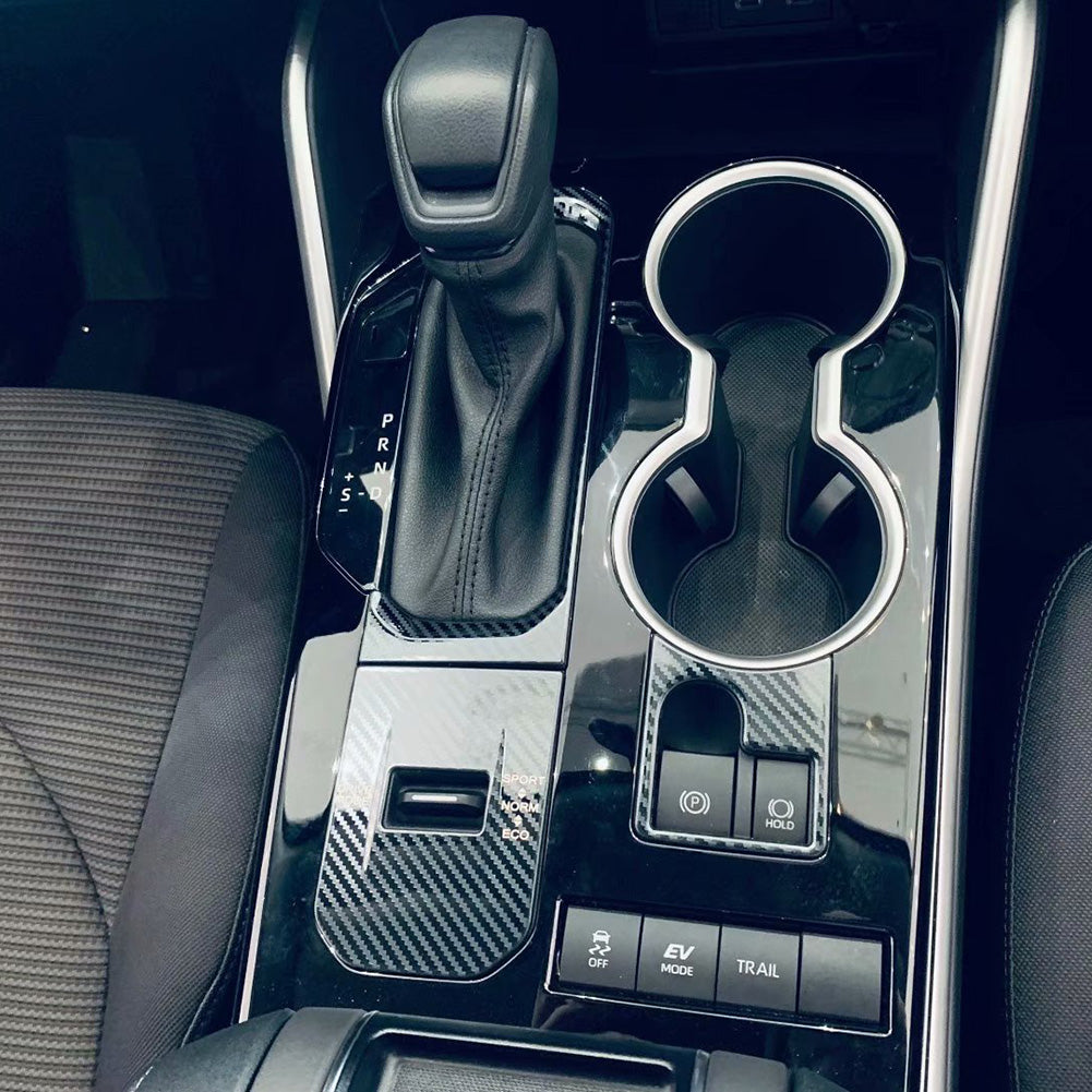 Fit for Toyota New Highlander 2020 2021 2022 Gear Shift Knob Console Panel Cover Trims Stainless Steel