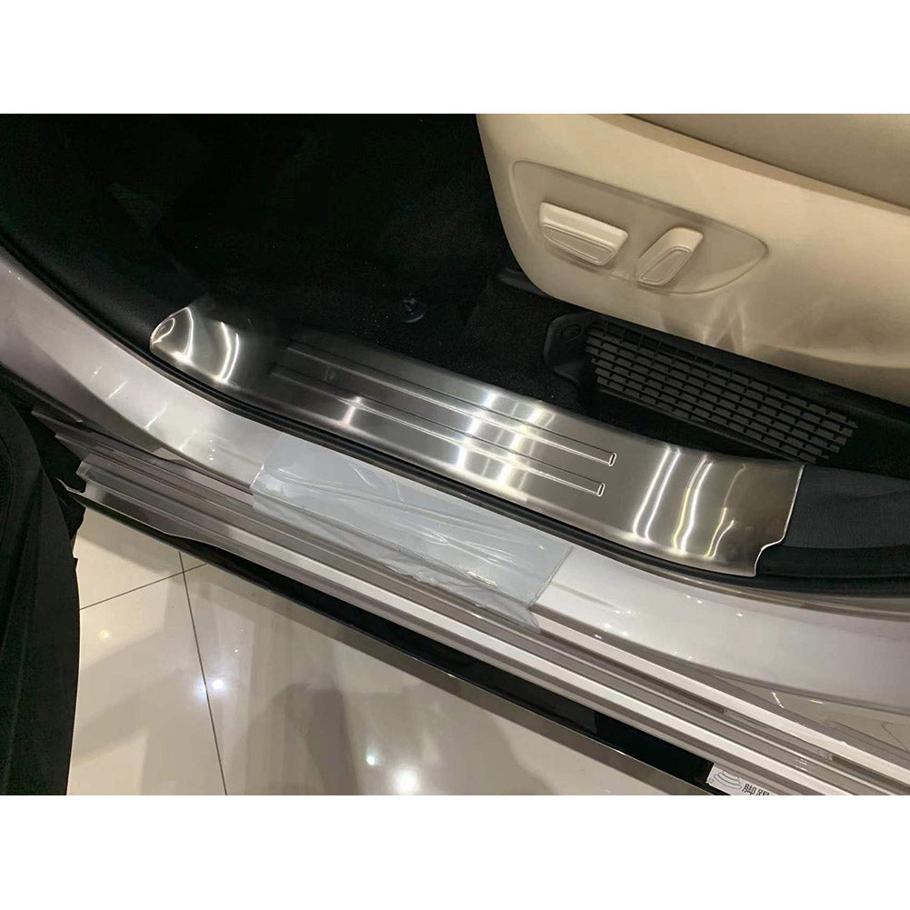 Fit for Toyota 2021 2022 Sienna Inside Door Sill Scuff Plate Guard Cover Trims Stainless Steel