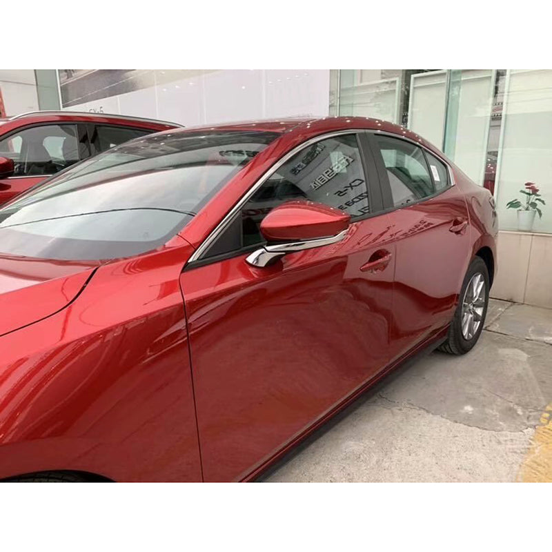 Fit for 2019 2020 2021 2022 Mazda 3 Axela Rear View Mirror Side Molding Guard Cover Trims Chrome