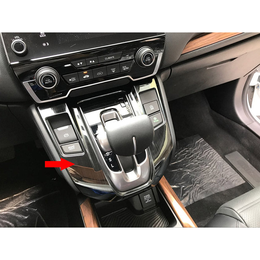 Fit for Honda 2017 2018 2019 2020 2021 CR-V CRV Gear Shift Knob Console Panel Cover Trim Stainless Steel