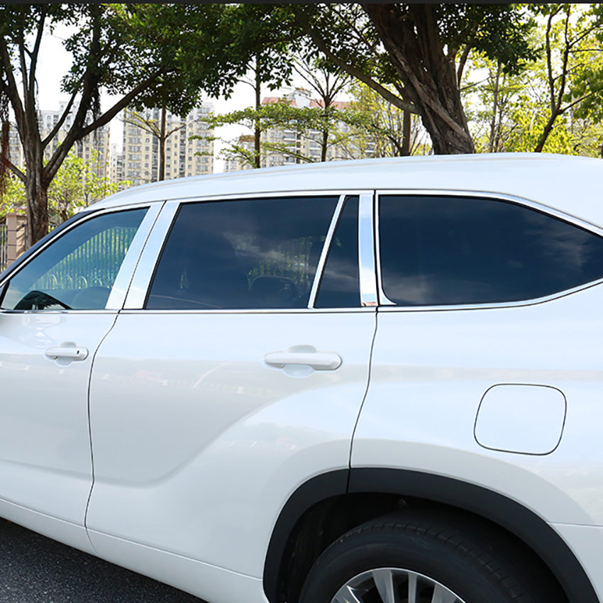 Fit for Toyota Highlander 2020 2021 2022 Window Frame Sill Center Pillar Cover Trims