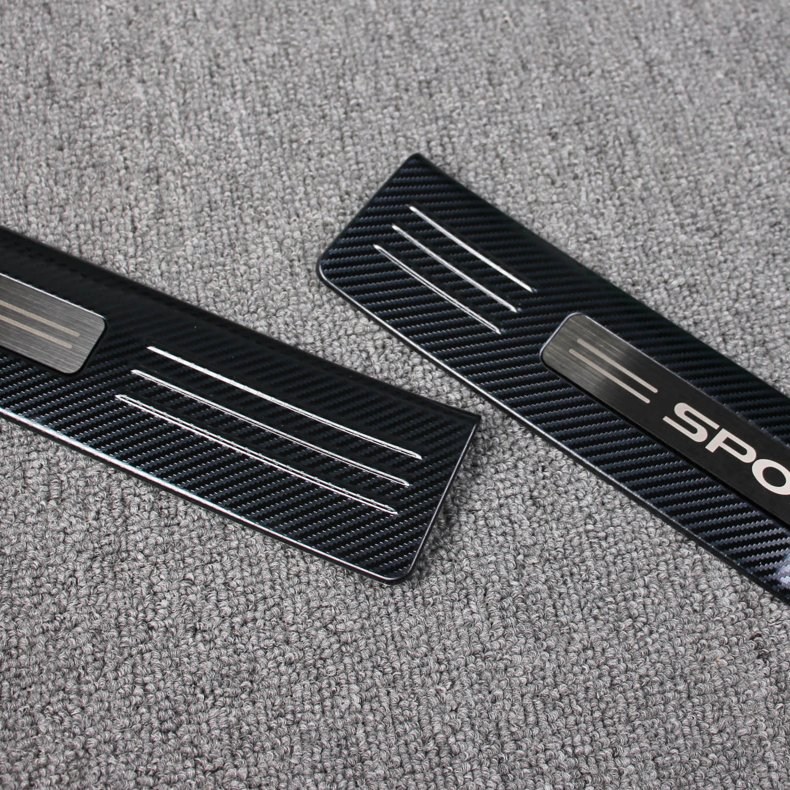 Fit for Toyota New Highlander 2020 2021 2022 Outside Door Sill Scuff Plate Guard Cover Trim Sport Style Stainless Steel