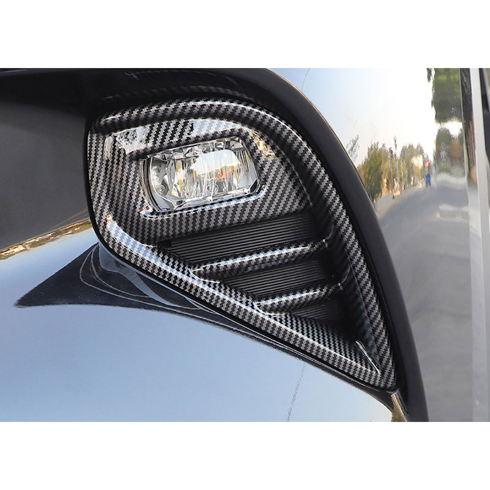 Fit for Toyota New Highlander LE XLE Limited PLATINUM 2020 2021 2022 2023 2024 Front Fog Light Cover Trims Carbon Fiber Design