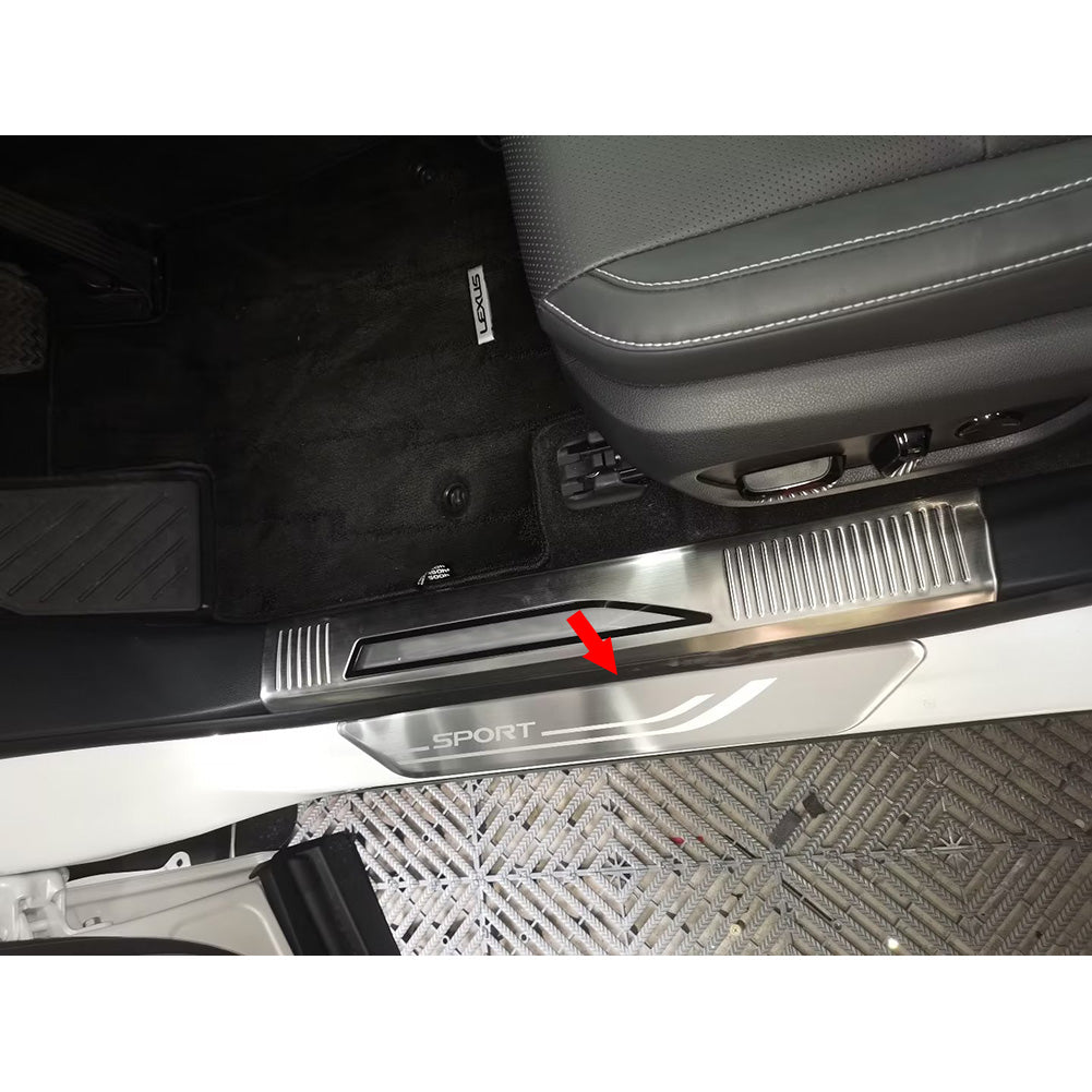 Fit for Lexus New RX RX350 RX350h RX500h F Sport 2023 Outside Door Sill Scuff Plate Guard Cover Trim