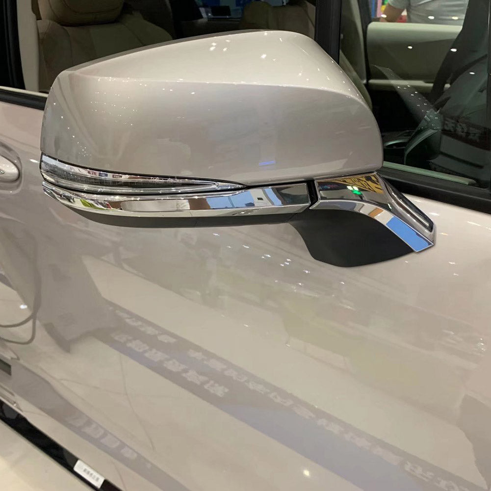  Fit for Toyota 2021 2022 2023 Sienna Chrome Rear View Mirror Side Molding Cover Trims (Fit for Sienna Limited/Platinum Model)