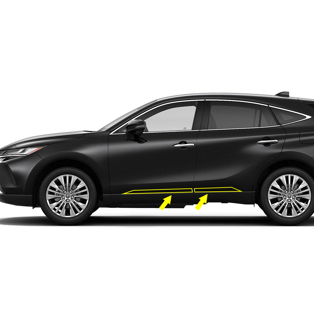 Fit for Toyota VENZA 2021 2022 2023 2024  Body Side Door Molding Guard Cover Trims Chrome