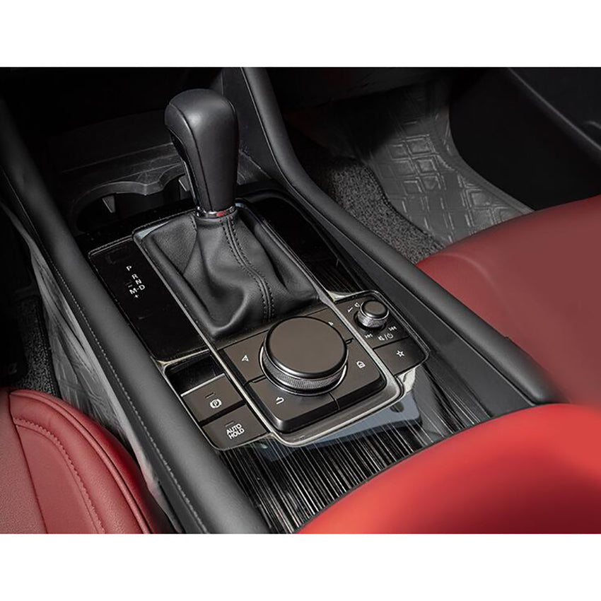 Fit for 2019 2020 2021 2022 Mazda 3 Axela Gear Shift Knob Console Media Panel Cover Trim Stainless steel