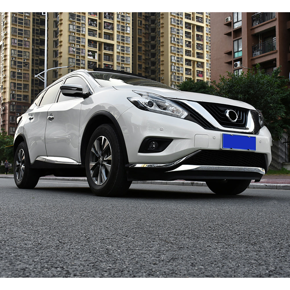 Fit For Nissan Murano 2015 2016 2017 2018 Chrome Front Grill Bumper Protector Cover Trim