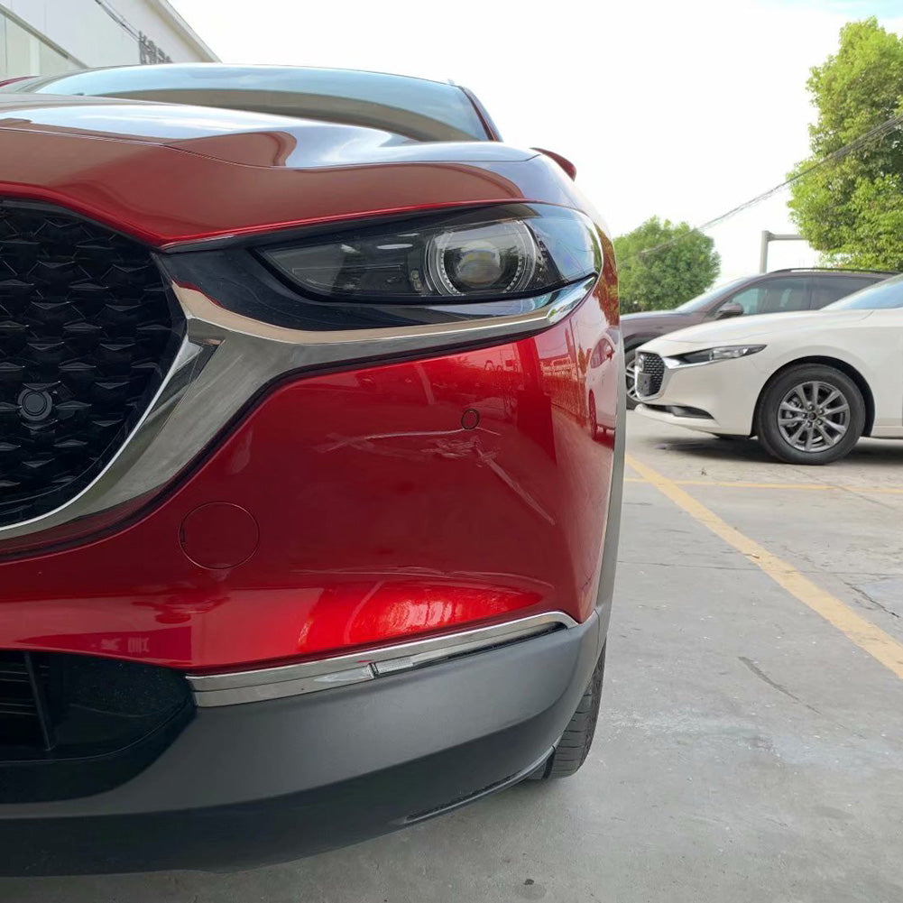 Fit for Mazda CX-30 CX30 2020 2021 2022 Front Fog Light Lamp Cover Bezel Trims Chrome