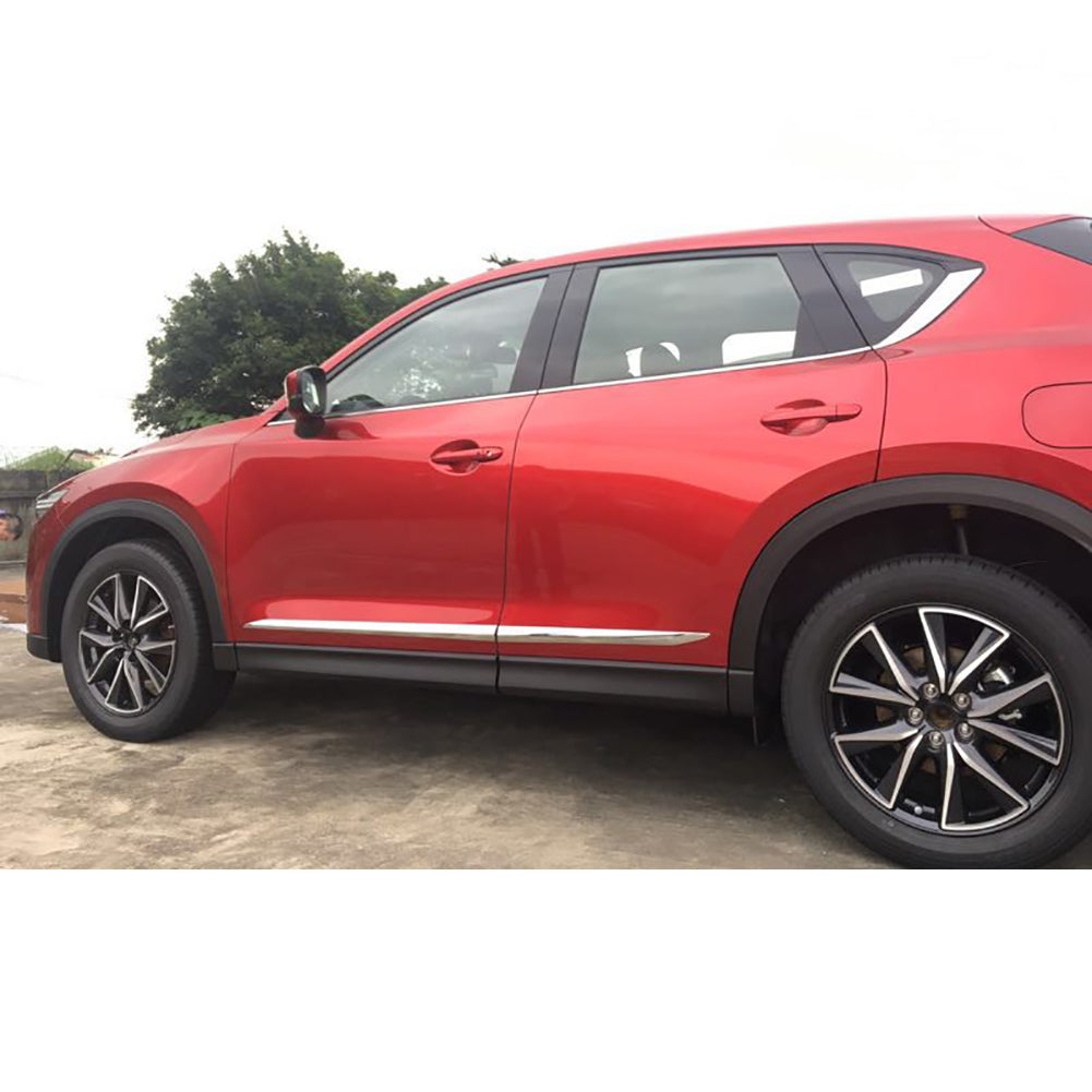 For Mazda 2017-2024 CX-5 CX5 Chrome Body Door Moulding Trims