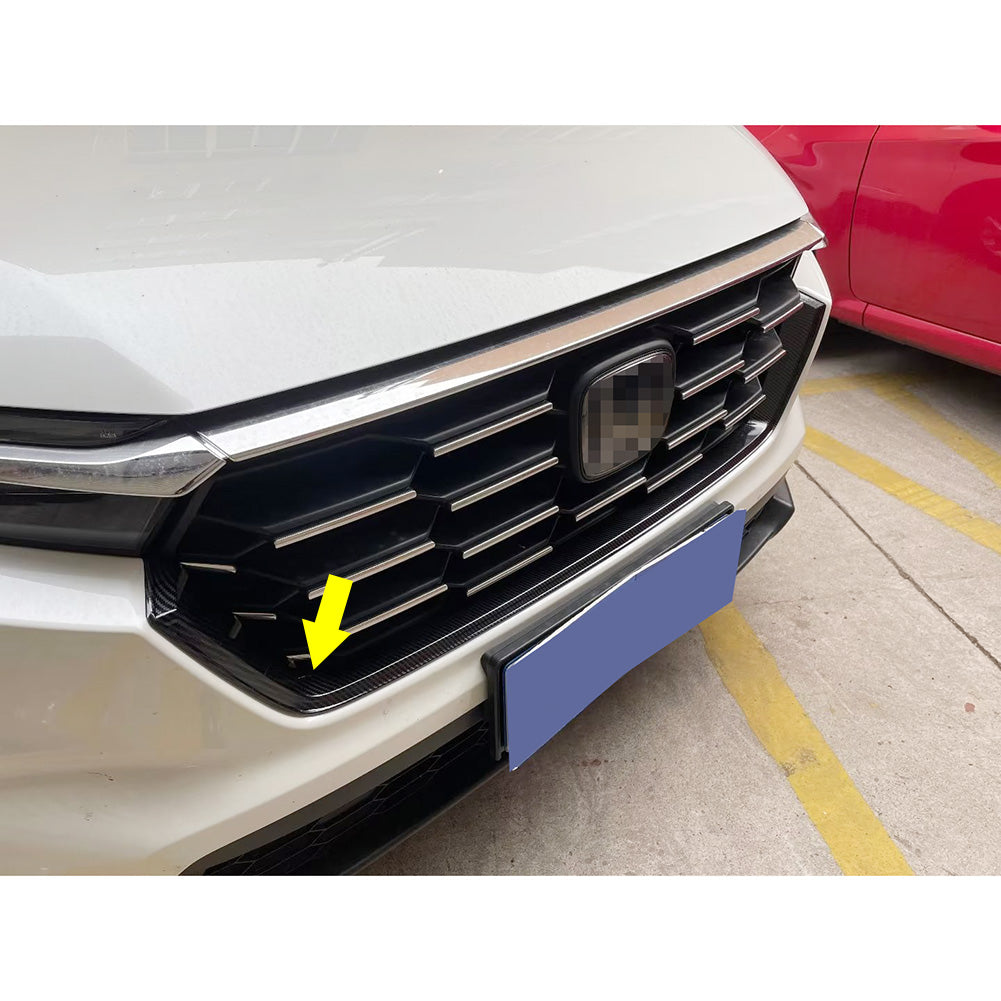 Honda CRV CR-V 2023 Front Grill Grille Mesh Cover Trims Carbon Fiber Pattern