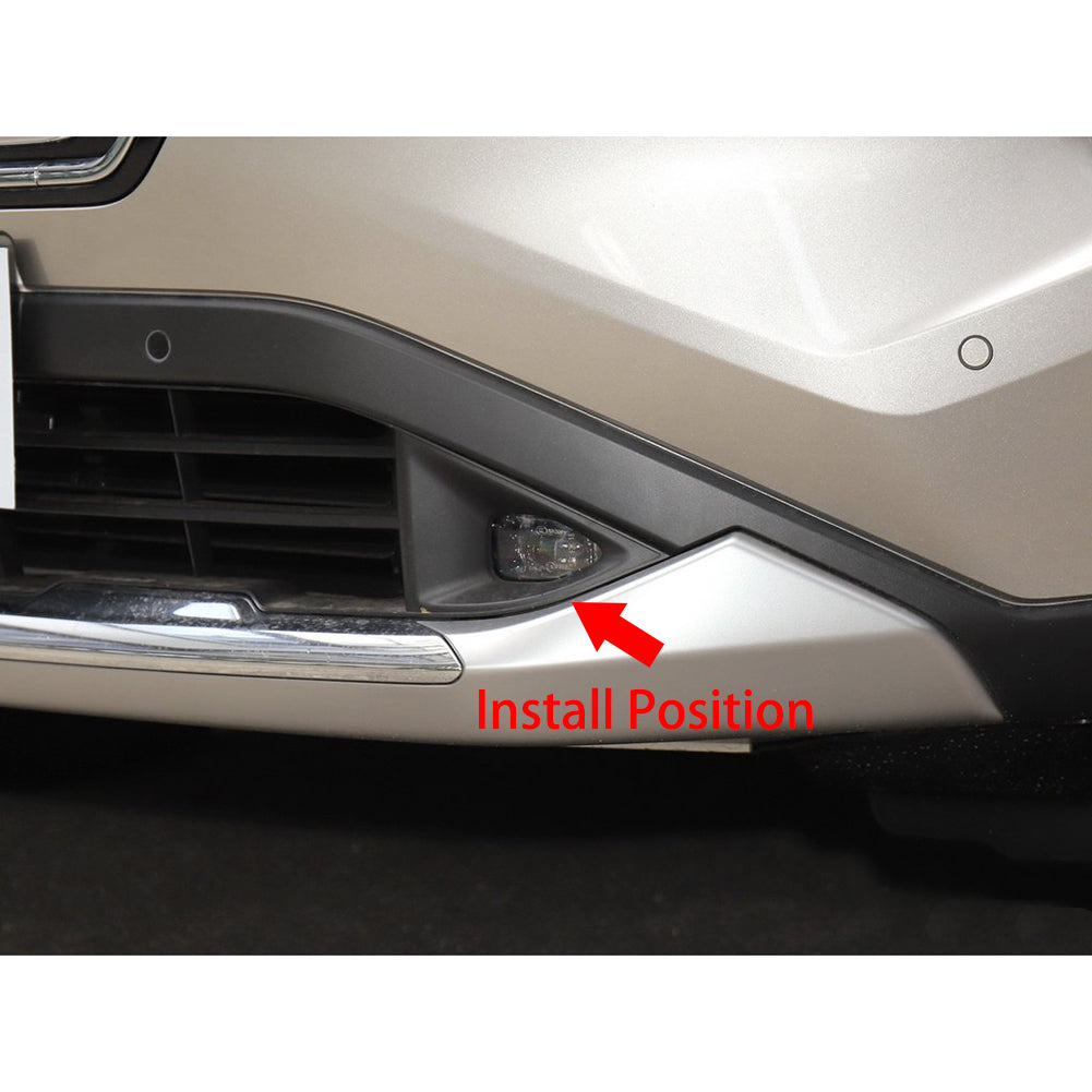 Fit for Nissan New Rogue 2021 2022 Chrome Front Lower Fog Light Lamp Cover Trims
