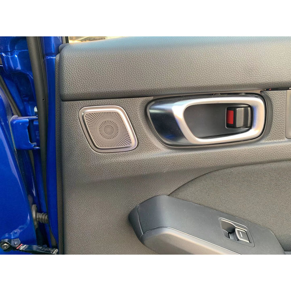 Fit For Honda New Civic 2022 Sedan Interior Rear Door Sound Speaker Cover Trims