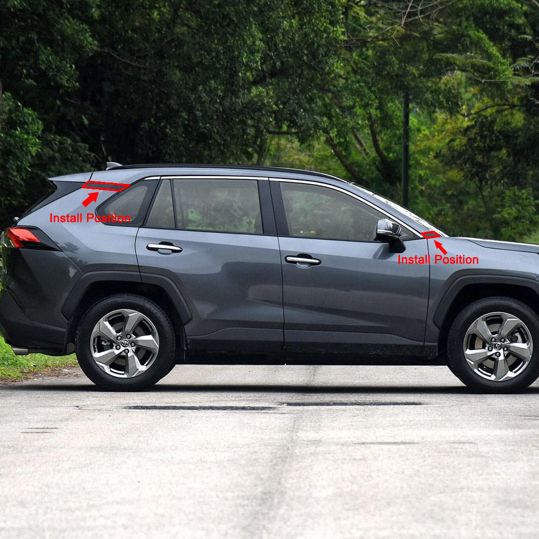 Fit for Toyota RAV4 2019 2020 2021 2022 A-pillar C-pillar Frame Molding Cover Trims