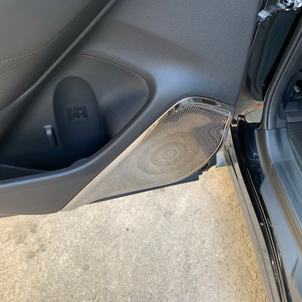 Fit For Subaru 2019 2020 2021 2022 Forester Door Speaker Sound Panel Cover Trims Stainless Steel