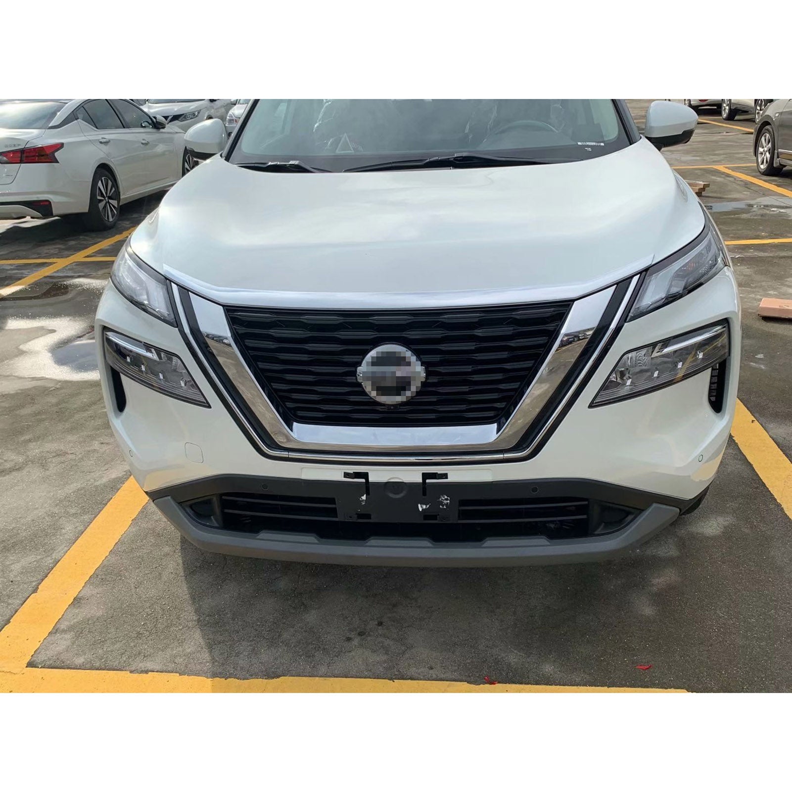 Fit for Nissan New Rogue 2021 2022 Front Hood Grill Cover Bonnet Molding Trim