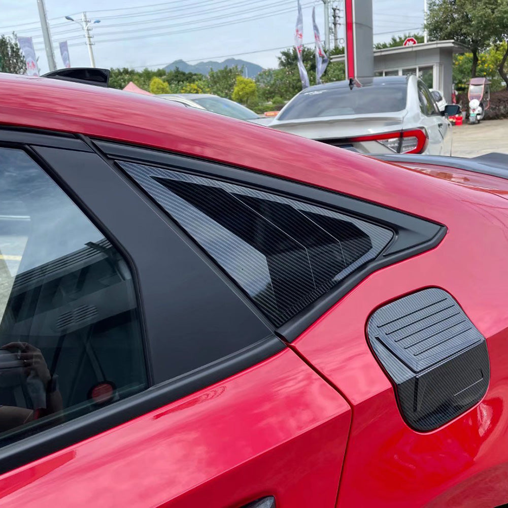 For Honda New Civic 2022 Rear Triangle Blind Window Dachspoiler Cover Trim