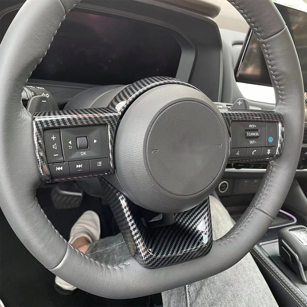 For Nissan New Rogue 2021 2022 Wheel Steering Trim Panel Cover Trims ABS