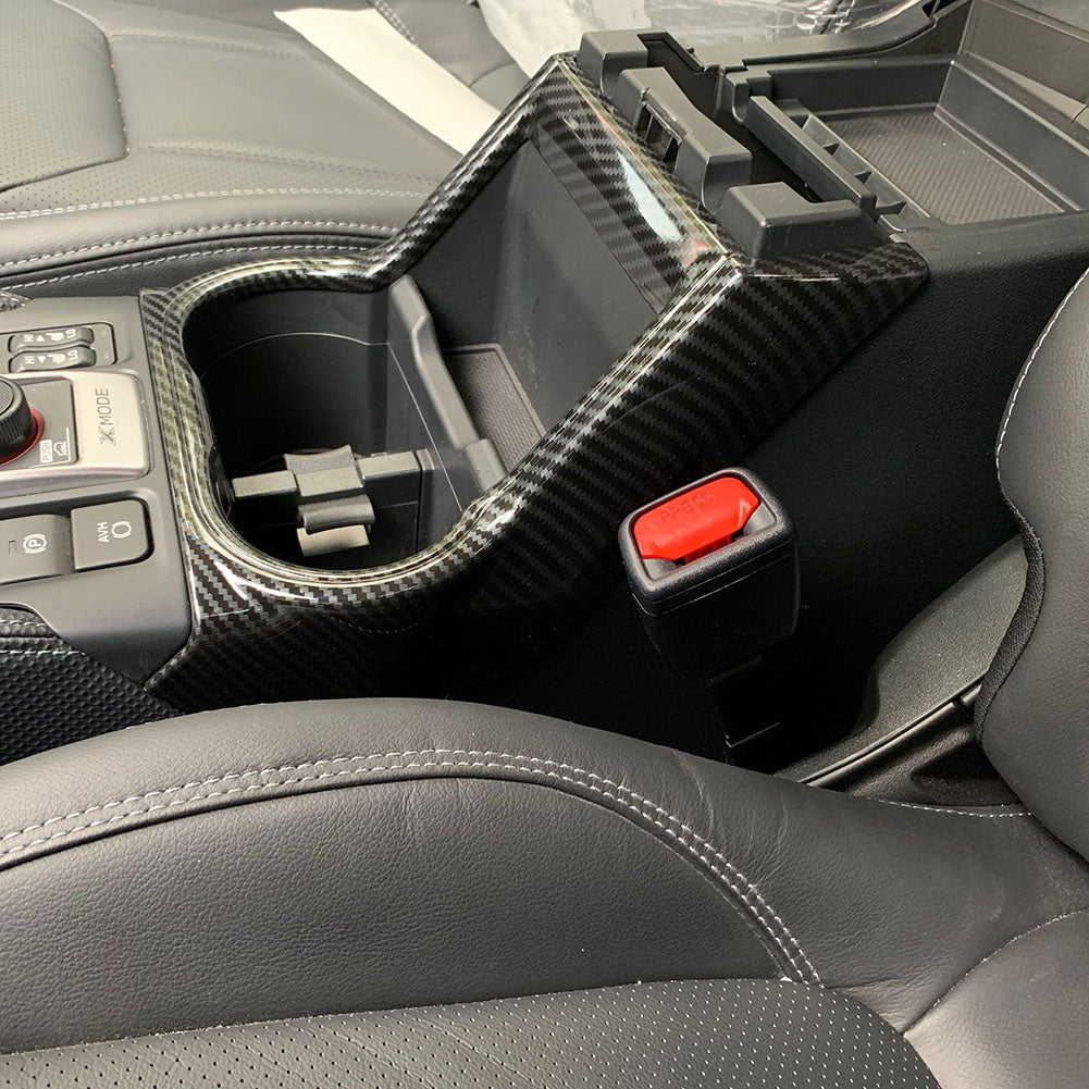 Fit for Subaru Forester 2019 2020 2021 2022 Front Console Cup Holder Trim ABS