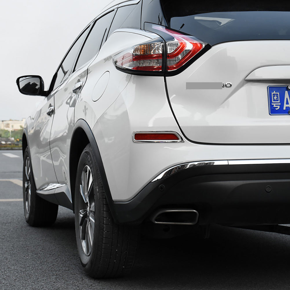Fit for Nissan Murano 2015 2016 2017 2018 2019 Chrome Rear Fog Light Lamp Cover Trim ABS