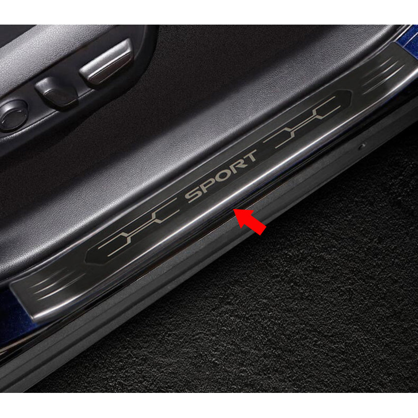 Fit for Toyota New RAV4 2019 2020 2021 2022 Outside Door Sill Scuff Plate Guard Cover Trim Sport Style Stainless Steel