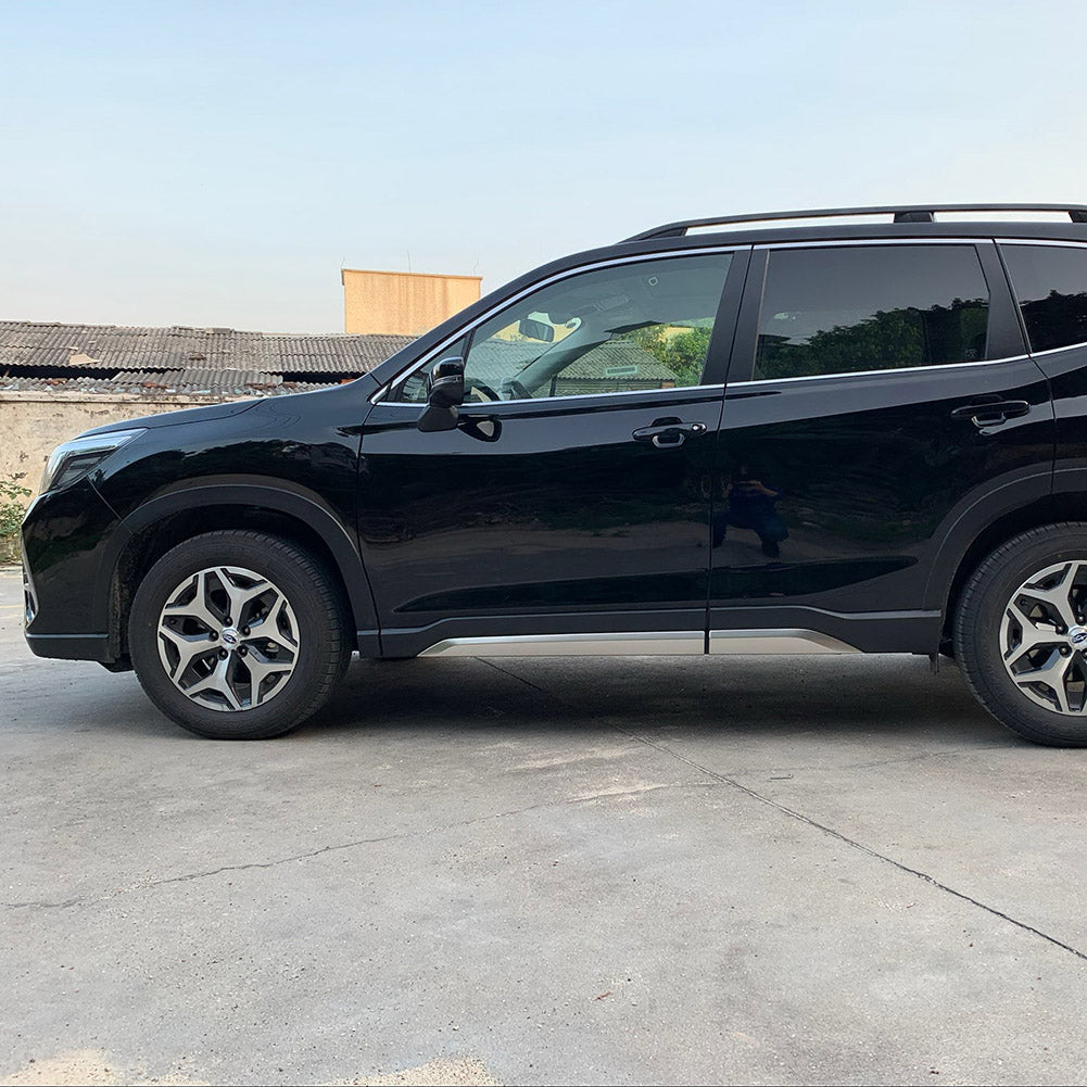 Fit for Subaru Forester 2019 2020 2021 2022 Door Body Side Moulding Overlay Cover Trims Stainless Steel