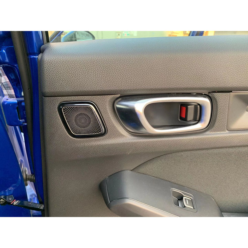 Fit For Honda New Civic 2022 Sedan Interior Rear Door Sound Speaker Cover Trims