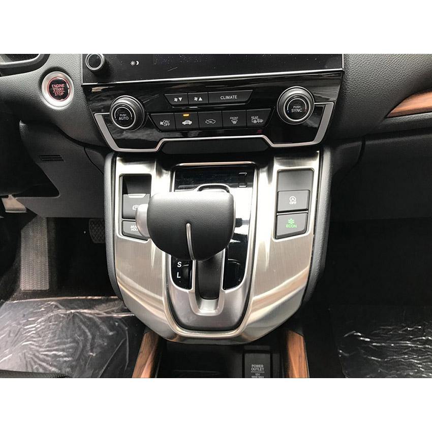 Fit for Honda 2017 2018 2019 2020 2021 CR-V CRV Gear Shift Knob Console Panel Cover Trim Stainless Steel - beautost