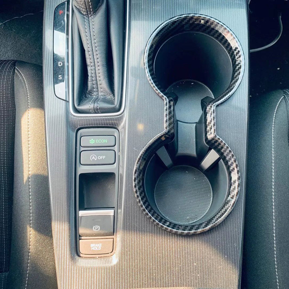 Fit for Honda New Civic 2022 Sedan Front Center Console Dashboard Panel Cup Holder Cover Trim