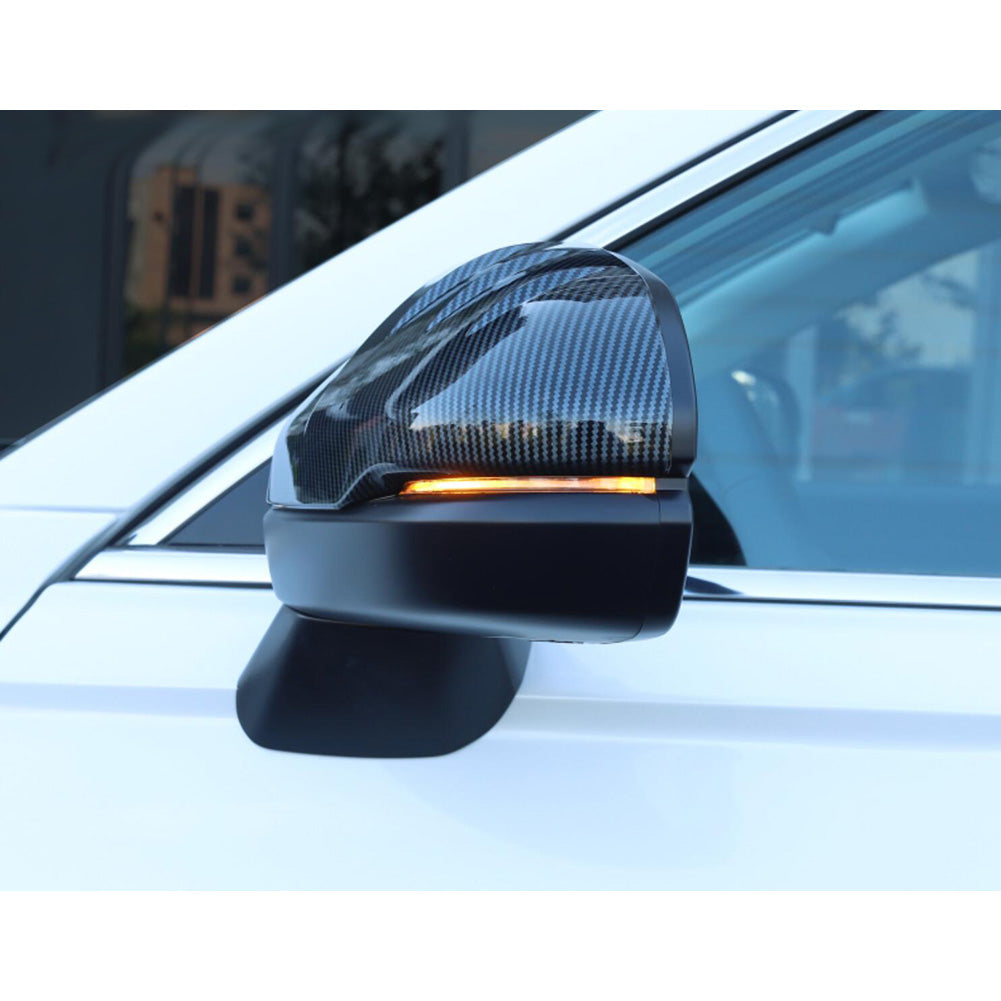 Honda CRV CR-V 2023 Rear View Mirror Guard Cover Trims Carbon Fiber Pattern