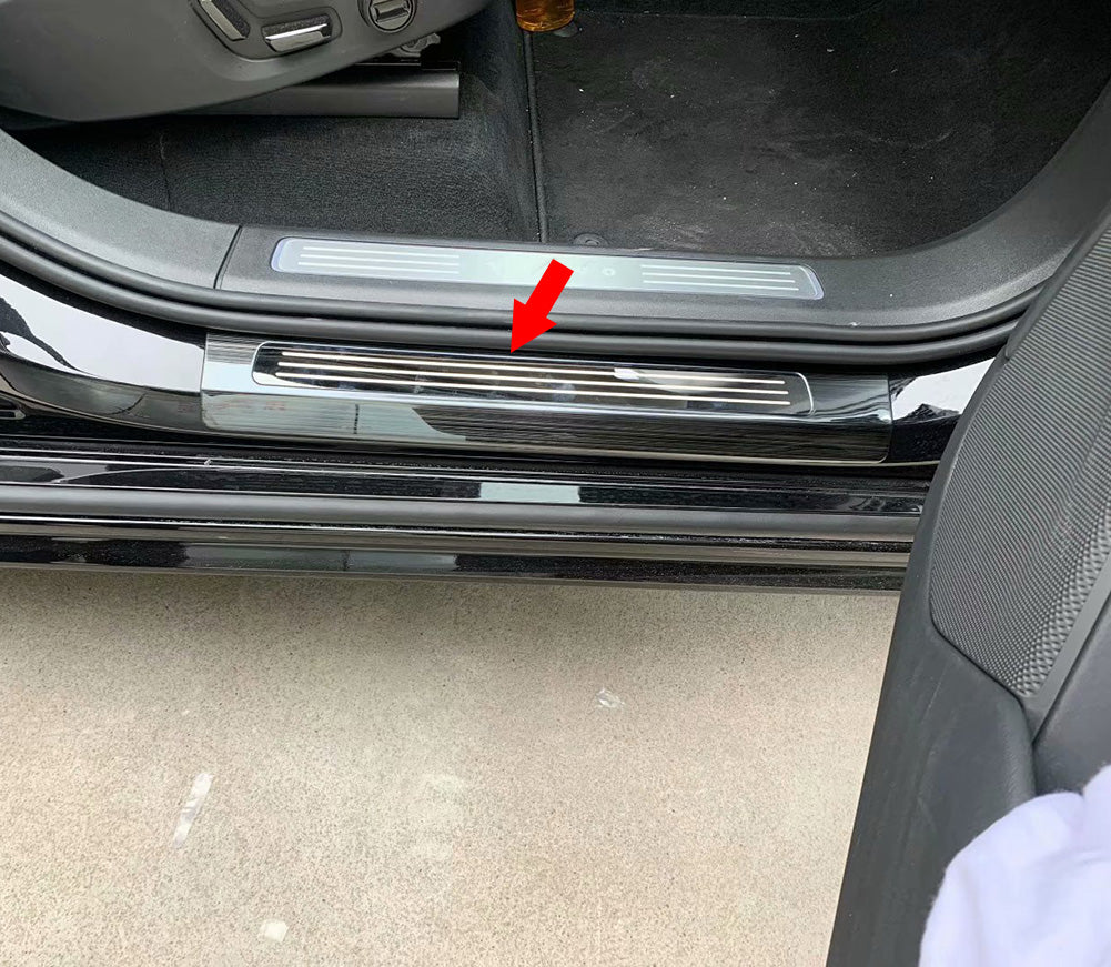 Fit for Volvo XC90 2016 2017 2018 2019 2020 2021 Outside Door Sill Plate Cover Trims