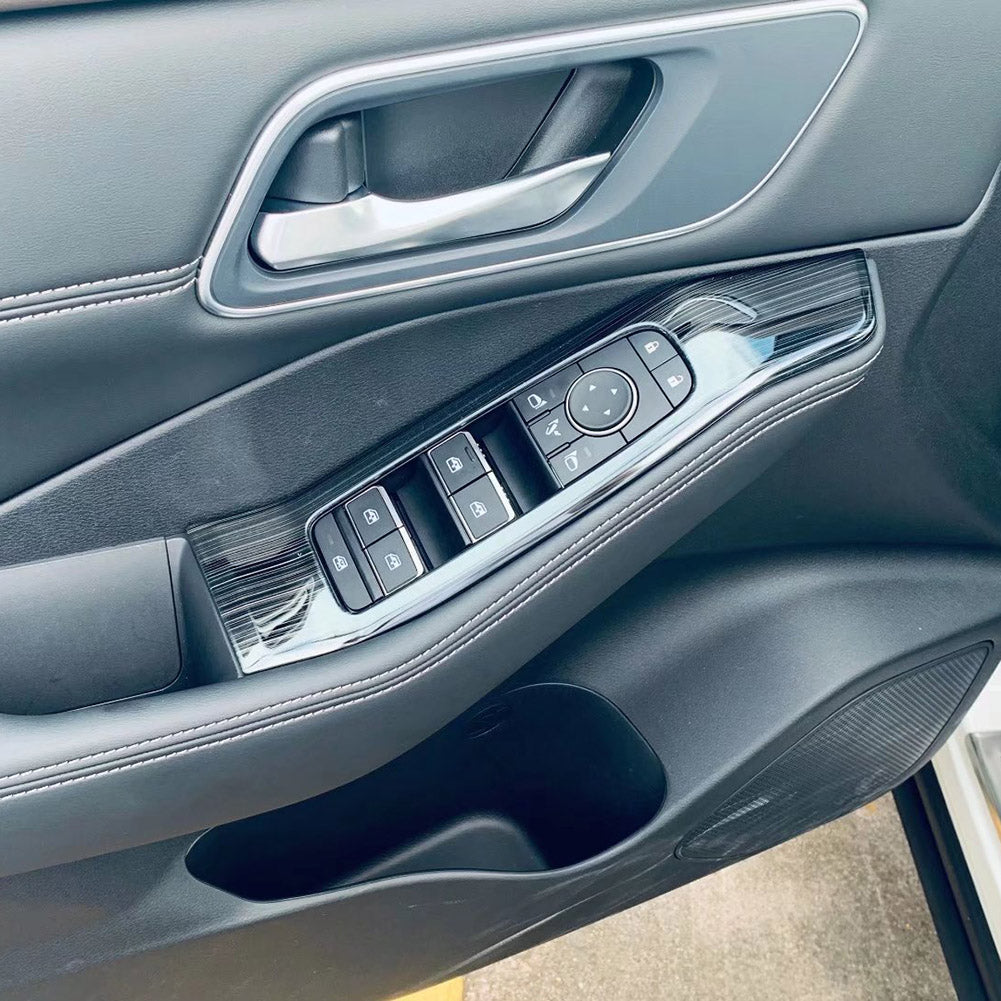 Fit for Nissan Rogue 2021 2022 S SV SL Chrome Rear Bumper Trunk Lid Moulding Guard Cover Trim ABS